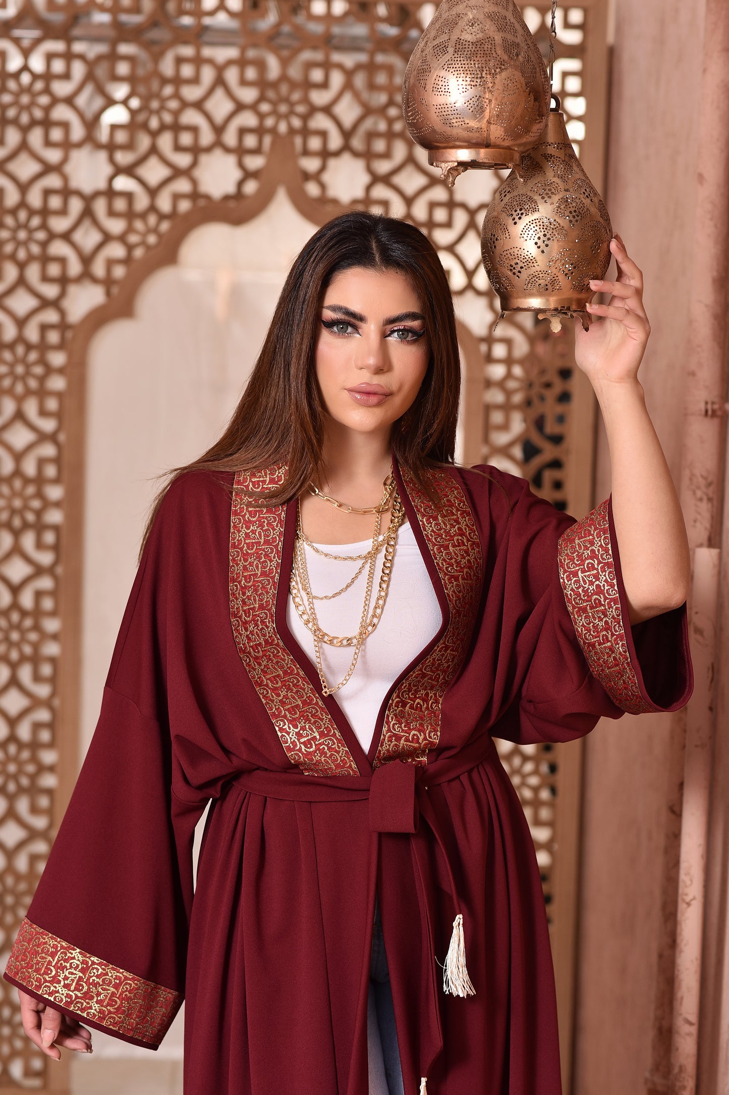 BURGUNDY KAFTAN